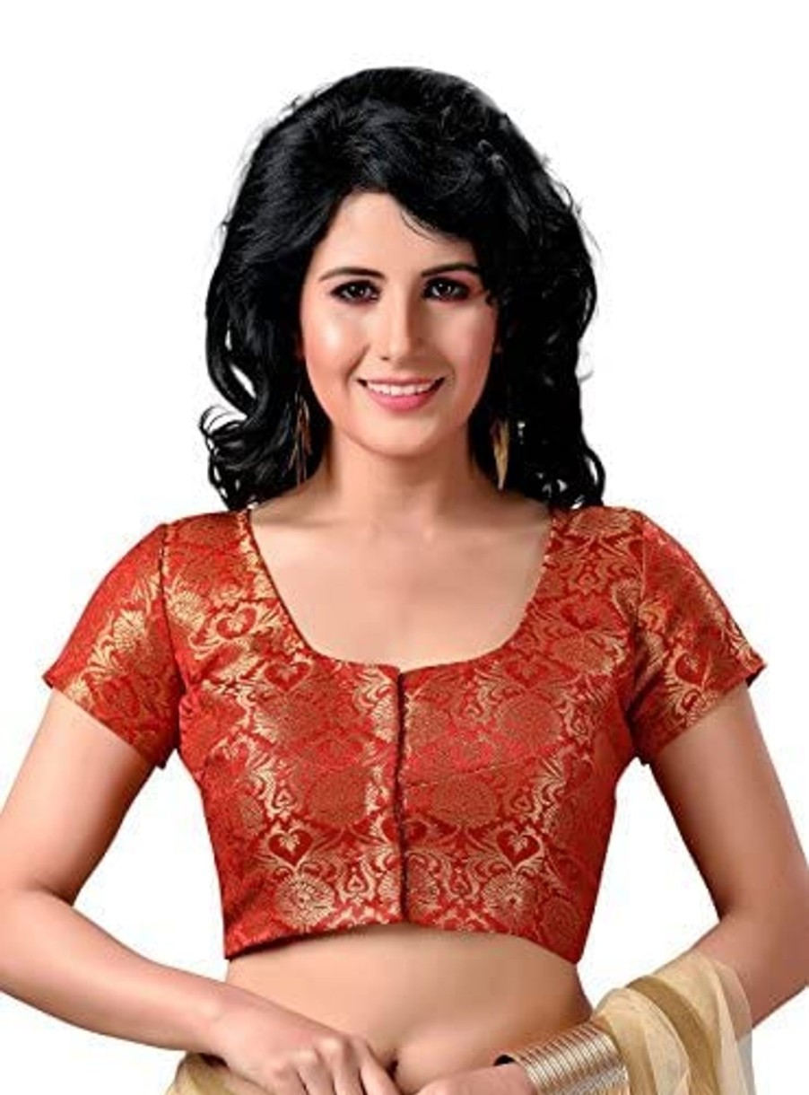 Women Shringaar | Women'S Brocade Saree Blouse By Shringaar- 1 Pc