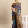 Women Dwija Fashion | Women'S Designer Colour Chiffon Saree Collection - Dwija Fashion Blue