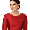 Women Shringaar | Women'S Polyester Plain Coloured Saree Blouse. - Shringaar Maroon