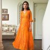 Women SARAS THE LABEL | Women'S Bandhani Silk Dress (1Pc) - Saras The Label