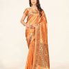 Women Sweet Smile | Women'S Color Stylish Saree With Blouse Set - Sweet Smile Peach