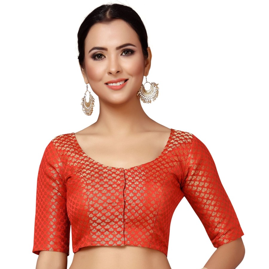 Women Shringaar | Women'S Brocade Saree Blouse By Shringaar- 1 Pc