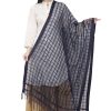 Women AR Silks | A R Silk Golden Color Fancy Silk Dupattas And Chunnis Dark Gray