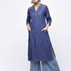 Women Aniyah | Women'S Princess Line Straight Kurta - Aniyah Blue