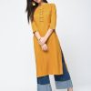 Women Aniyah | Women'S Butter Yellow Straight Kurta - Aniyah Mustard