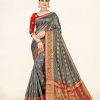 Women Sweet Smile | Women'S Color Stylish Saree With Blouse Set - Sweet Smile Grey