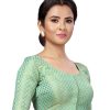 Women Shringaar | Women'S Turquoise Green Brocade Blouse By Shringaar- (1Pc Set)