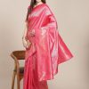 Women Varanga | Women'S Color Banarasi Silk Saree With Blouse - Varanga Pink