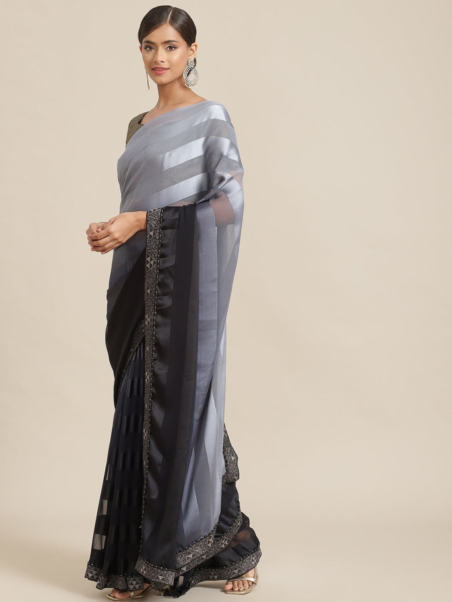 Women Dwija Fashion | Women'S Colour Saree Collection - Dwija Fashion Black