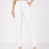 Women Lyush | Women'S White Roma Tapered Pants - Lyush