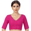 Women Shringaar | Women'S Georgette Embroidered Saree Blouse - Shringaar Pink