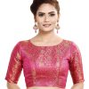 Women Madhu Fashion | Women'S Traditional Benaras Brocade Readymade Stitched Saree Blouse - Madhu Fashion