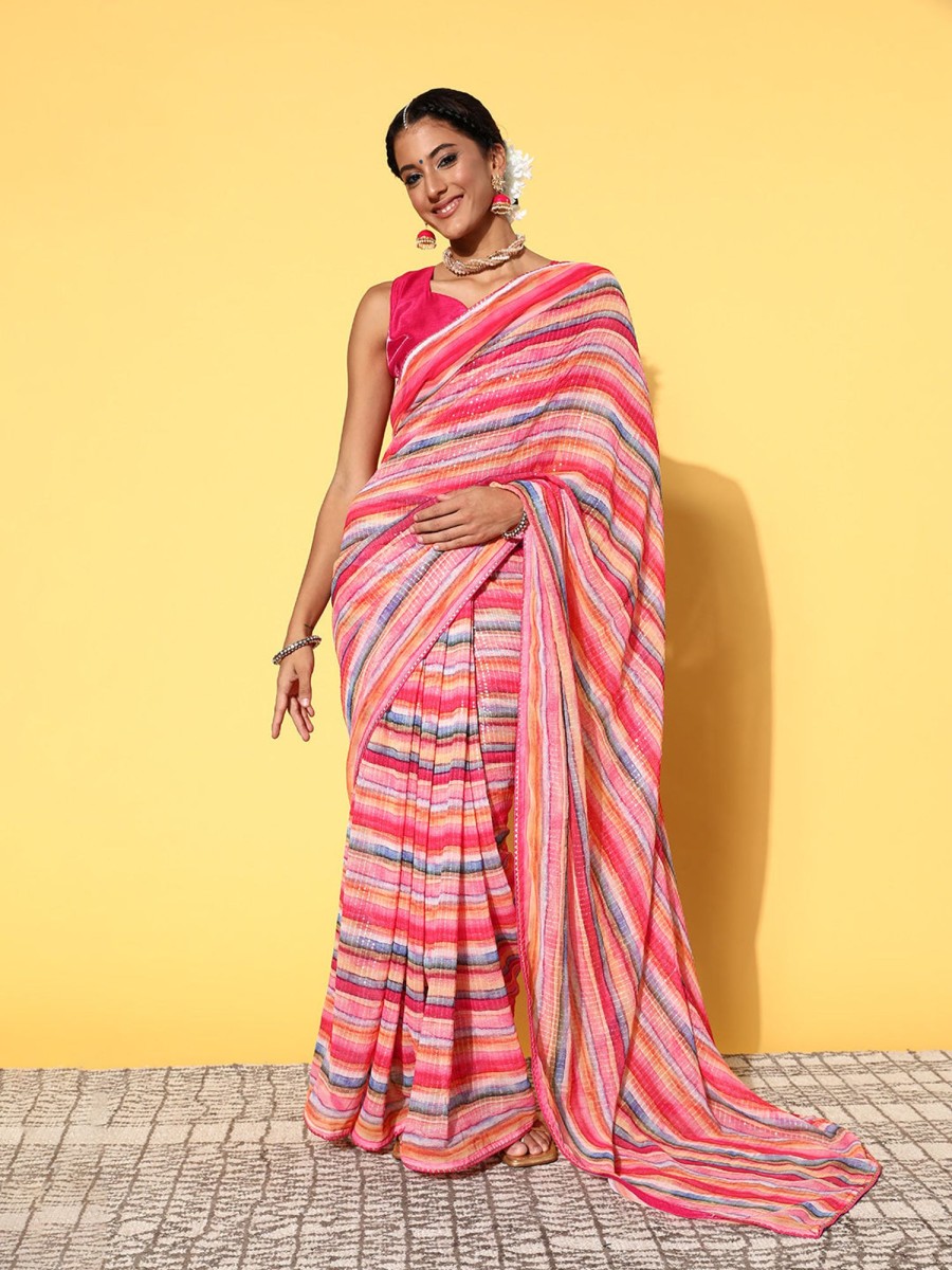 Women Dwija Fashion | Women'S Multi Colour Saree Collection - Dwija Fashion Multi Color