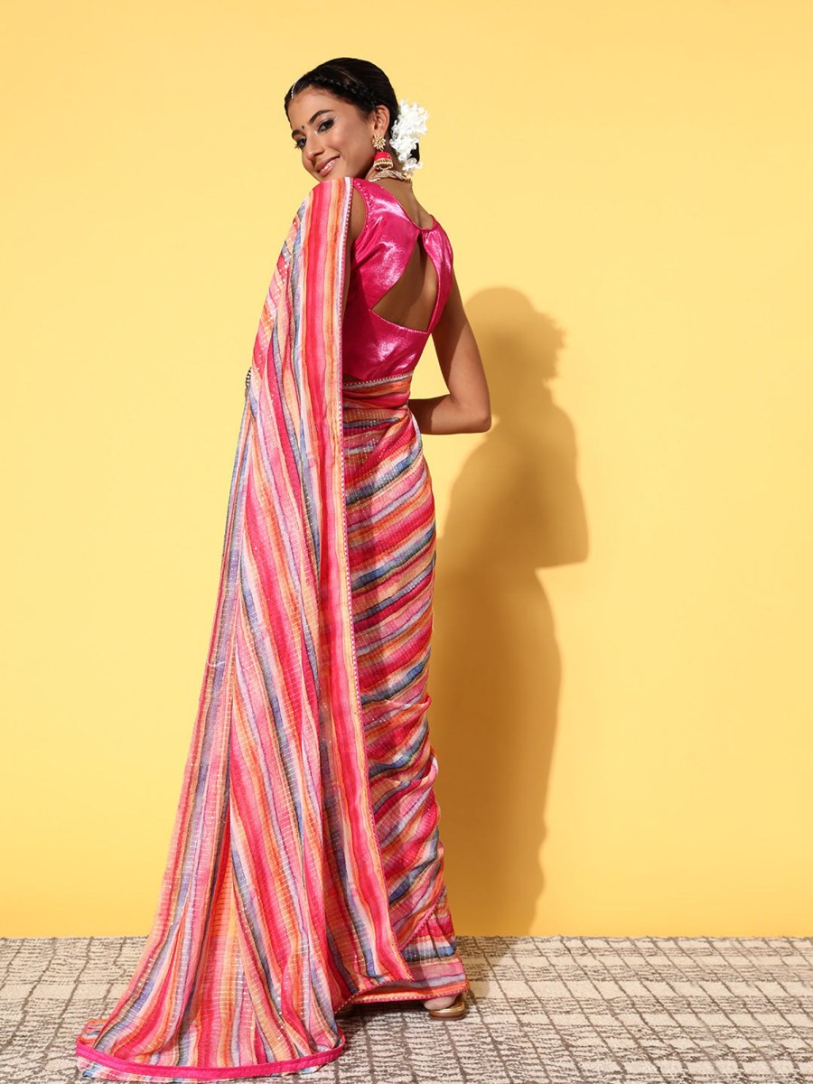 Women Dwija Fashion | Women'S Multi Colour Saree Collection - Dwija Fashion Multi Color