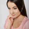 Jewellery Priyaasi | Kundan Nose Ring/ Nath With Pearl Chain By Priyaasi