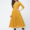 Women Aniyah | Women'S Butterscotch Yellow Anarkali Kurta - Aniyah Mustard