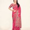 Women Sweet Smile | Women'S Dark Color Stylish Saree With Blouse Set - Sweet Smile Pink