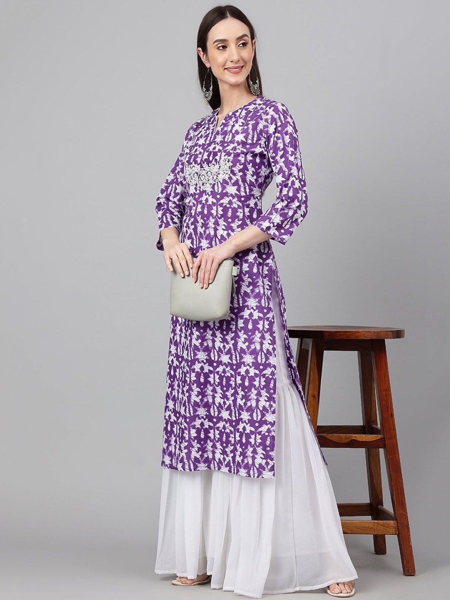 Women Janasya | Women'S Cotton Kurta - Janasya Purple