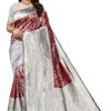 Women Varanga | Women'S Color Banarasi Silk Saree With Blouse - Varanga Red