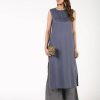 Women Aniyah | Women'S Pintucks Solid Straight Kurta - Aniyah Grey