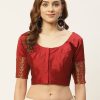 Women Shringaar | Women'S Maroon Blouse By Shringaar- (1Pc Set)