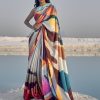 Women Monjolika | Women'S Digital Print Multi Colour Printed Saree - Monjolika