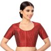 Women Shringaar | Women'S S Polyester Handloom Silk Saree Blouse. - Shringaar Red