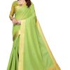 Women Vamika | Women'S Cotton Polyester Silk Weaving Saree - Vamika Green