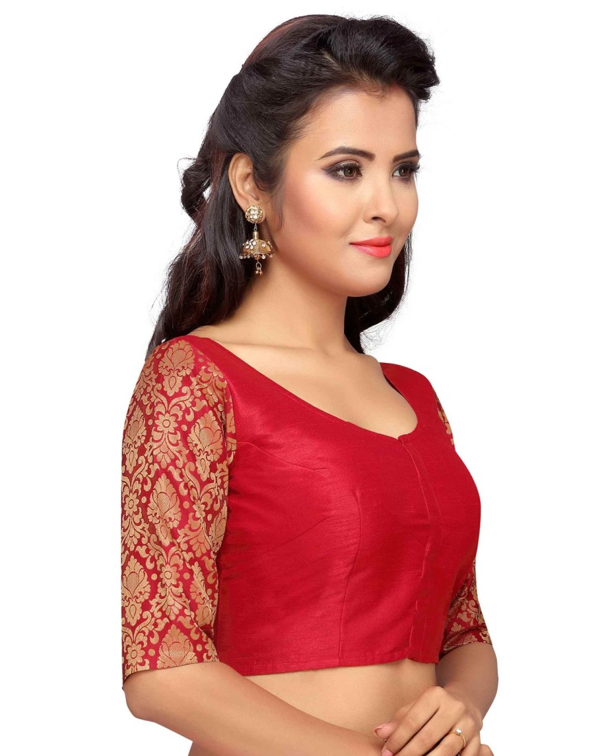 Women Shringaar | Women'S Silk Saree Blouse By Shringaar- 1 Pc