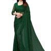 Women Vamika | Women'S Ethnic Fire Pearls Net Saree - Vamika Green