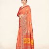 Women Sweet Smile | Women'S Color Stylish Saree With Blouse Set - Sweet Smile Peach