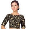 Women Shringaar | Women Black Silk Saree Blouse By Shringaar (1Pc)