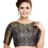 Women Madhu Fashion | Women'S Traditional Benaras Brocade Readymade Stitched Saree Blouse - Madhu Fashion