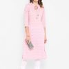 Women Janasya | Women'S Pink Cotton Kurta - Janasya