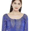 Women Shringaar | Women'S Royal Blue Brocade Blouse By Shringaar- (1Pc Set)