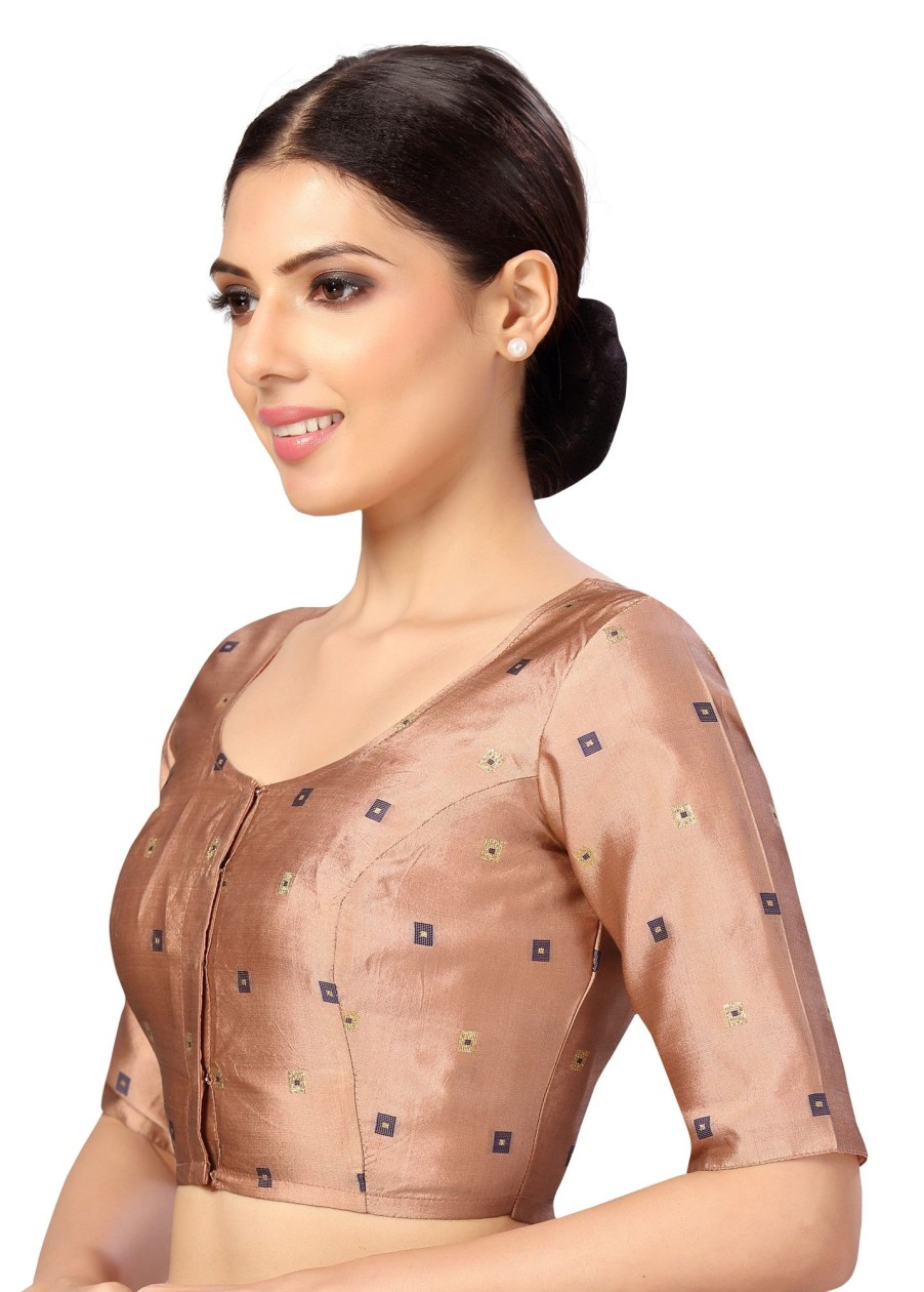 Women Shringaar | Women'S Polyester Faux Silk Saree Blouse - Shringaar Beige