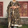 Women Pomcha Jaipur | Women'S Roop Rang Hand Block Anarkali Set - Pomcha Jaipur