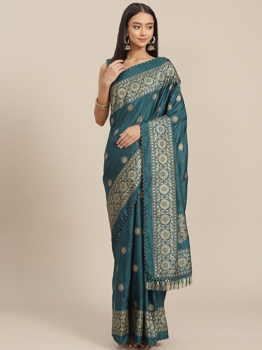 Women Dwija Fashion | Women'S Colour Saree Collection - Dwija Fashion Green