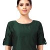 Women Shringaar | Women'S Cotton Half Sleeve Saree Blouse - Shringaar Green