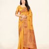 Women Sweet Smile | Women'S Color Stylish Saree With Blouse Set - Sweet Smile Yellow