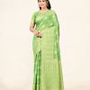 Women Sweet Smile | Women'S Light Color Stylish Saree With Blouse Set - Sweet Smile Green