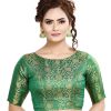 Women Madhu Fashion | Women'S Traditional Benaras Brocade Readymade Stitched Saree Blouse - Madhu Fashion