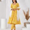 Women RANGPUR | Women'S Printed Anarkali Set-Rangpur Yellow