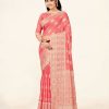 Women Sweet Smile | Women'S Light Color Stylish Saree With Blouse Set - Sweet Smile Pink