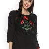 Women Wahe-NOOR | Women'S Black Solid Top - Wahe-Noor