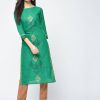 Women Aniyah | Women'S Block Printed Straight Kurta - Aniyah Turquoise