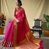 Women Dwija Fashion | Women'S Designer Patola Silk Saree Collection - Dwija Fashion Pink