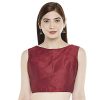 Women Shringaar | Women'S Polyester Sleeveless Saree Blouse. - Shringaar Maroon