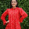 Women KAAJH | Women'S Printed Cotton Top - Kaajh Red