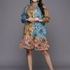 Women Indo Era | Women'S Multi Printed A-Line Ethnic Dress - Indo Era Multi Color